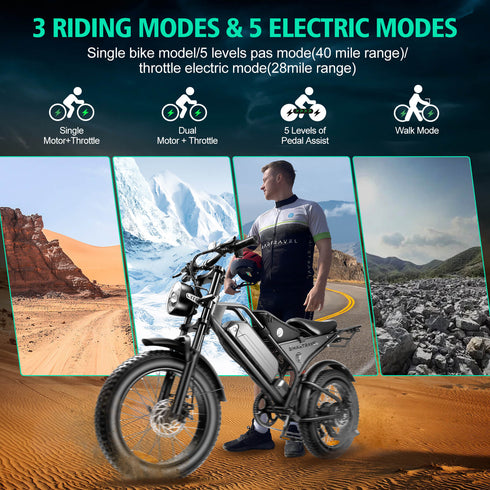 Smartravel DK401 20 Inch Fat Tire Off-Road Mountain 1000W E-Bike Stocking In US Warehouse Fat Bike