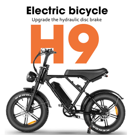 Off-Road OUXI H9 Electric Bicycle Stocking In EU/MX Warehouse Fat Bike For Adult