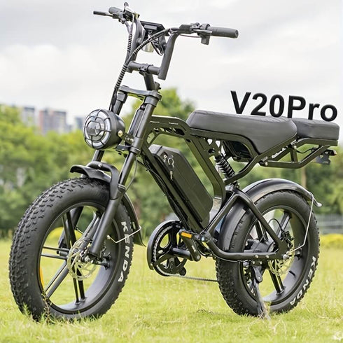 V20Pro Off-Road Electric Bike Upgraded With HD LED Screen