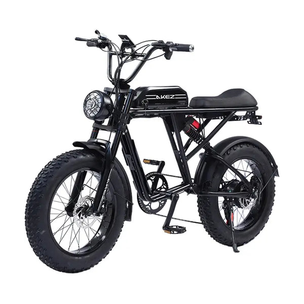 AKEZ Off-Road Electric Bike for Adults, Snow EBike, 7 Speed, 750W Motor, Detachable, 48V, 13AH Lithium Battery