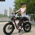 AKEZ Off-Road Electric Bike for Adults, Snow EBike, 7 Speed, 750W Motor, Detachable, 48V, 13AH Lithium Battery